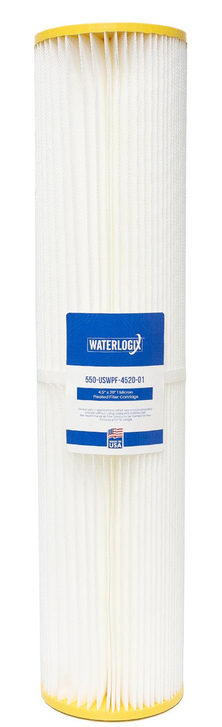 US Water 4.5" x 20" Pleated Filter Cartridge 1 Micron - US Water Systems