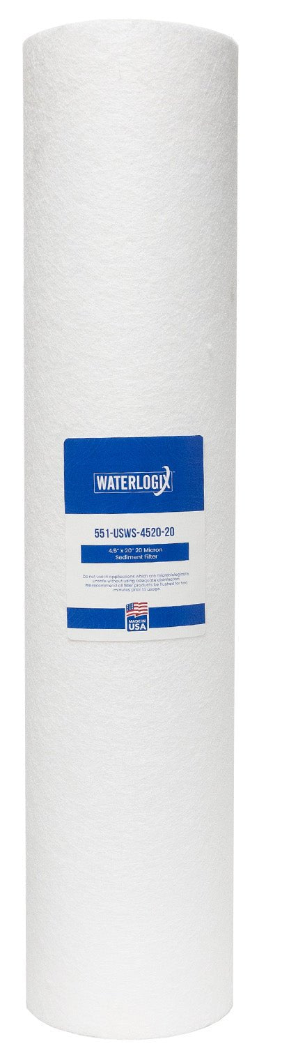 US Water Systems Spun Poly Sediment Filter 4.5" x 20" 20 Micron - US Water Systems