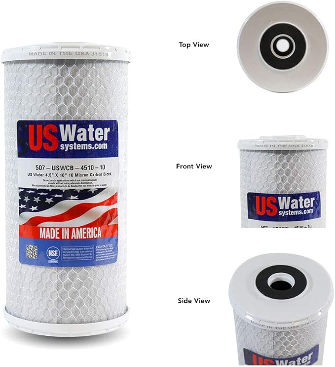US Water 4.5 x 10 Carbon Block Filter | USWCB - 4510 - 10 - US Water Systems