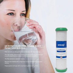 US Water Chloramine Carbon Block Filter | USWCB-2510-CL - US Water Systems