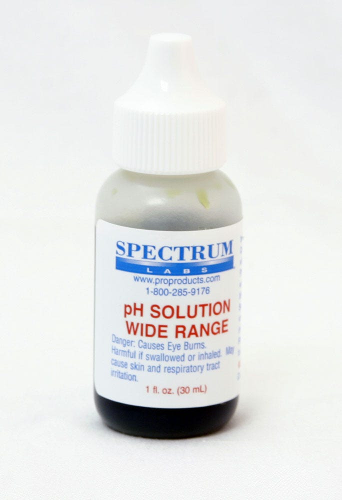 pH Indicator, Wide Range - 1.0oz