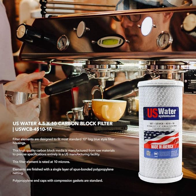 US Water 4.5 x 10 Carbon Block Filter | USWCB - 4510 - 10 - US Water Systems