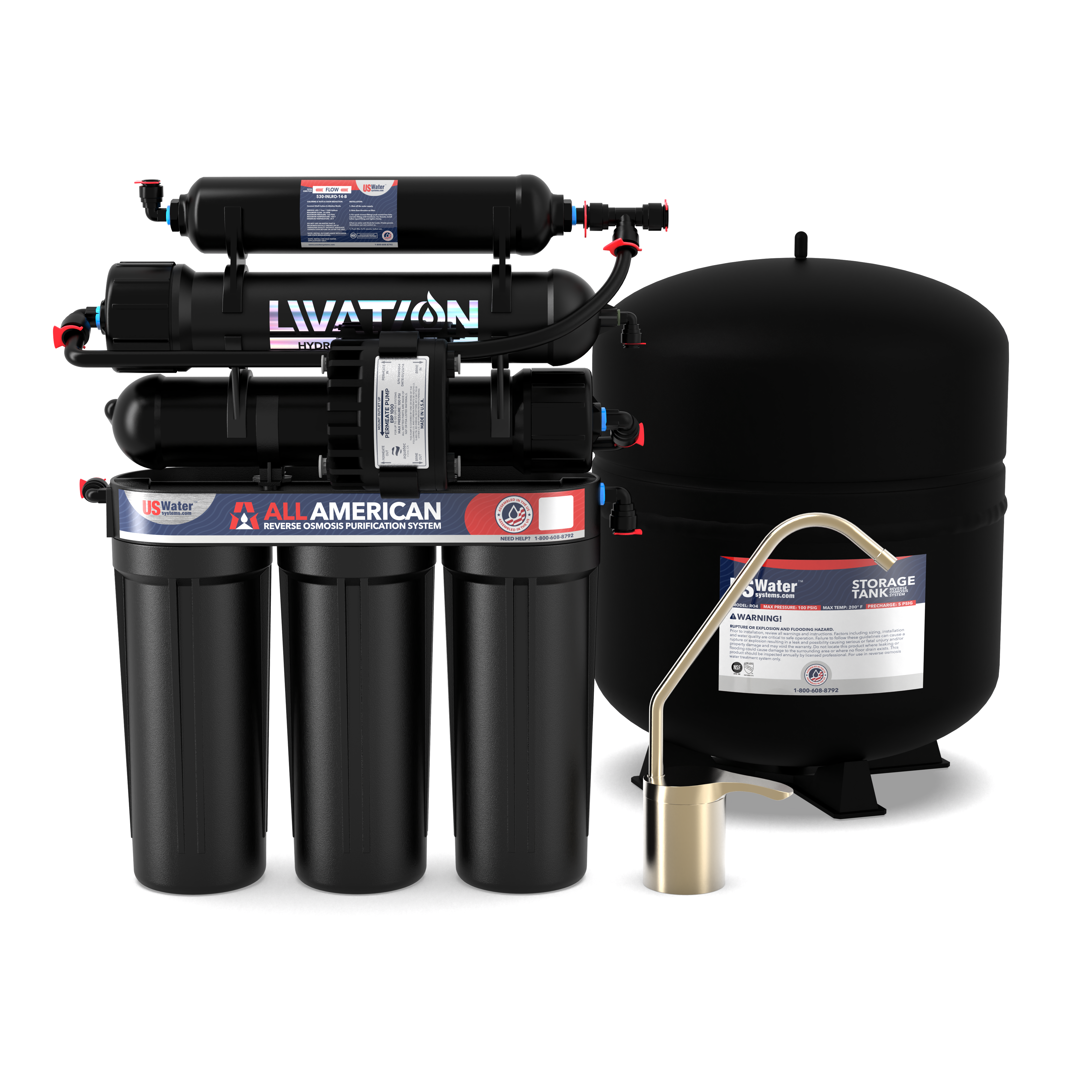 All American 6 Stage Alkaline Reverse Osmosis System