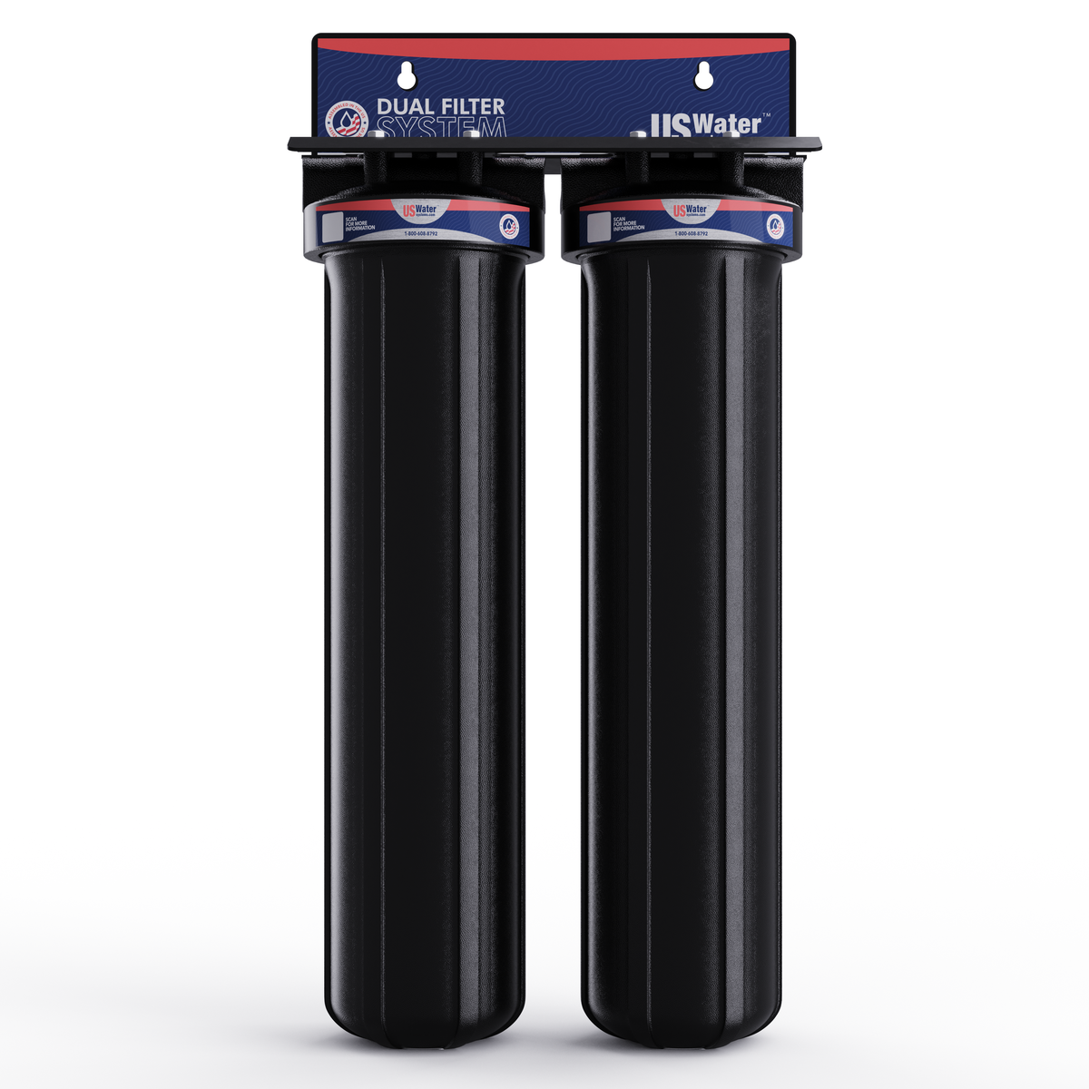 US Water DI System With Dual 4.5" x 20" DI Filters - 1.4 GPM