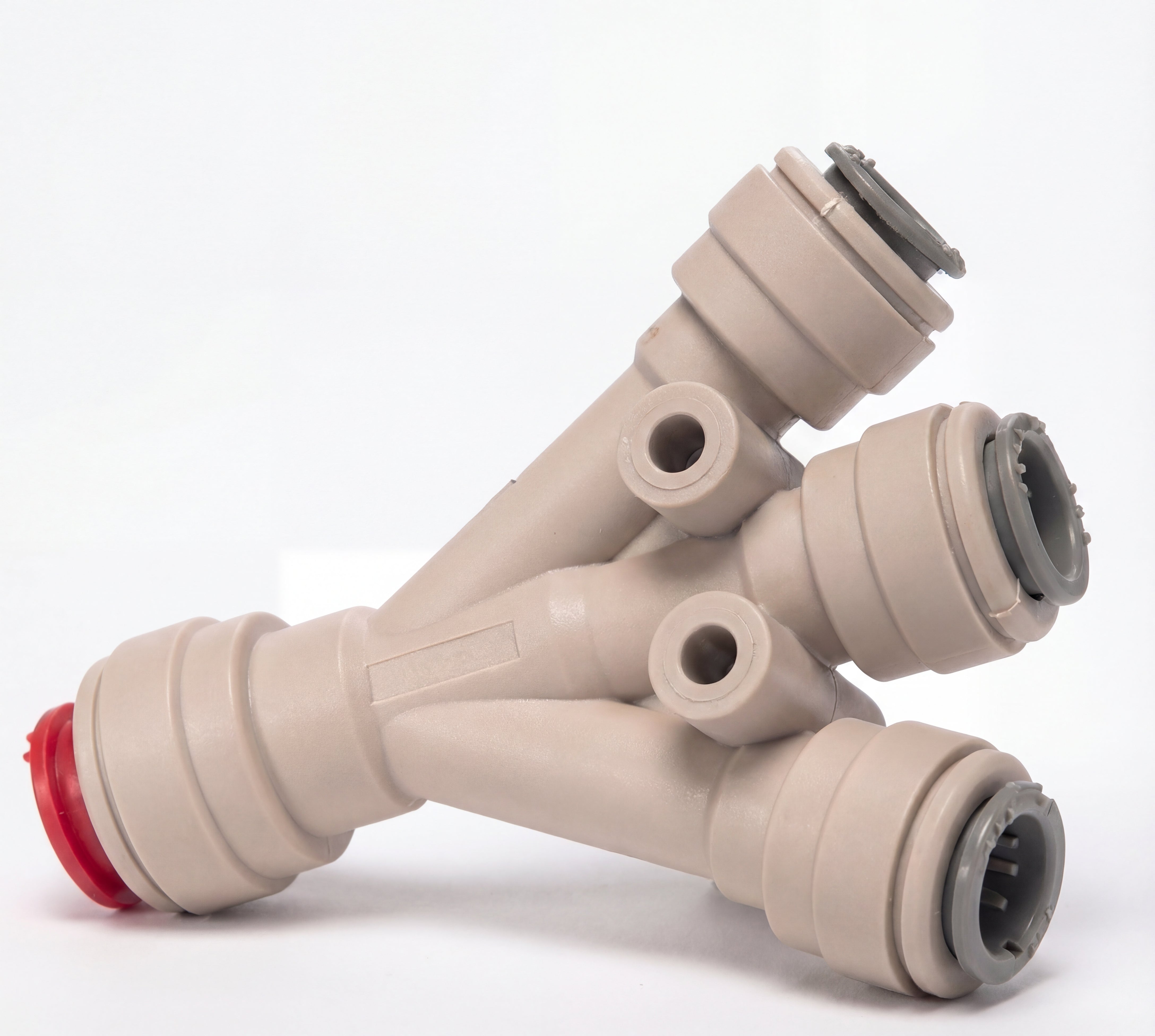 John Quest Quick Connect 1/2" Inlet x 3/8" Three Way Divider - US Water Systems