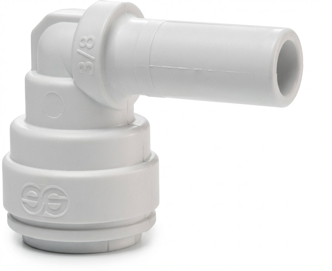 3/8" Stem x 1/4" Tube John Guest Quick Connect Reducing Elbow - US Water Systems