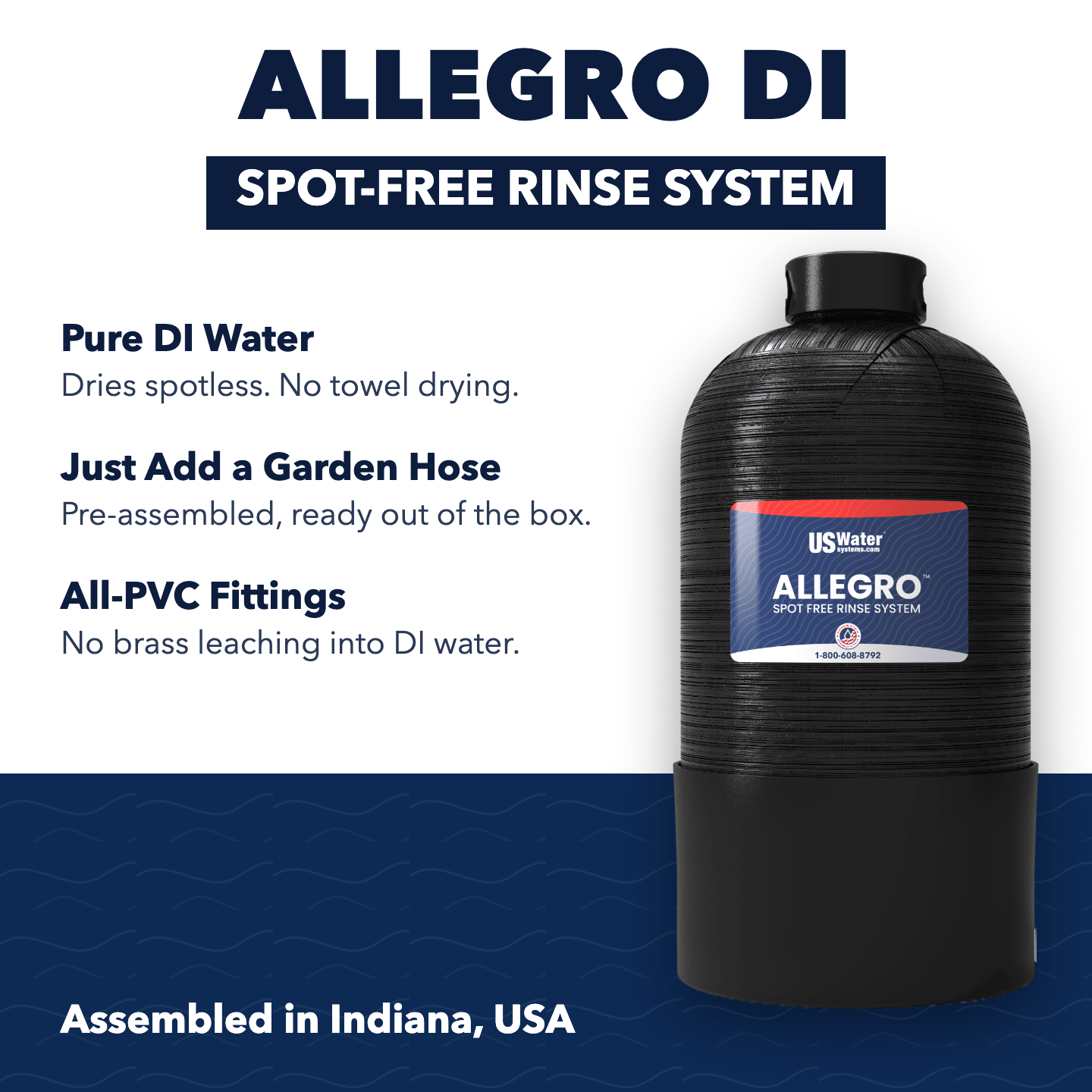 Allegro DI Spot-Free Rinse Tank System - US Water Systems