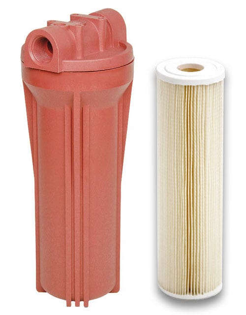 Red High Temperature Filter Housings 10 Inch | HT10