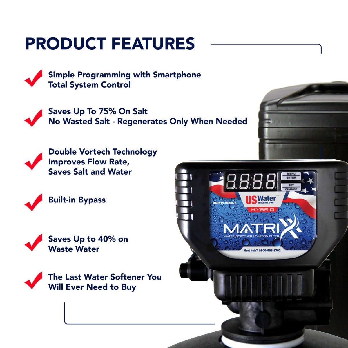 Matrixx Hybrid Metered Water Softener