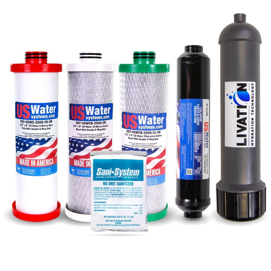 US Water Systems All-American 6-stage R/O Filter Pack 1200