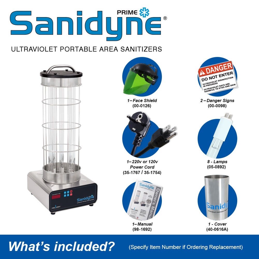 Sanidyne Prime UV-C Portable Air And Surface Sanitizer