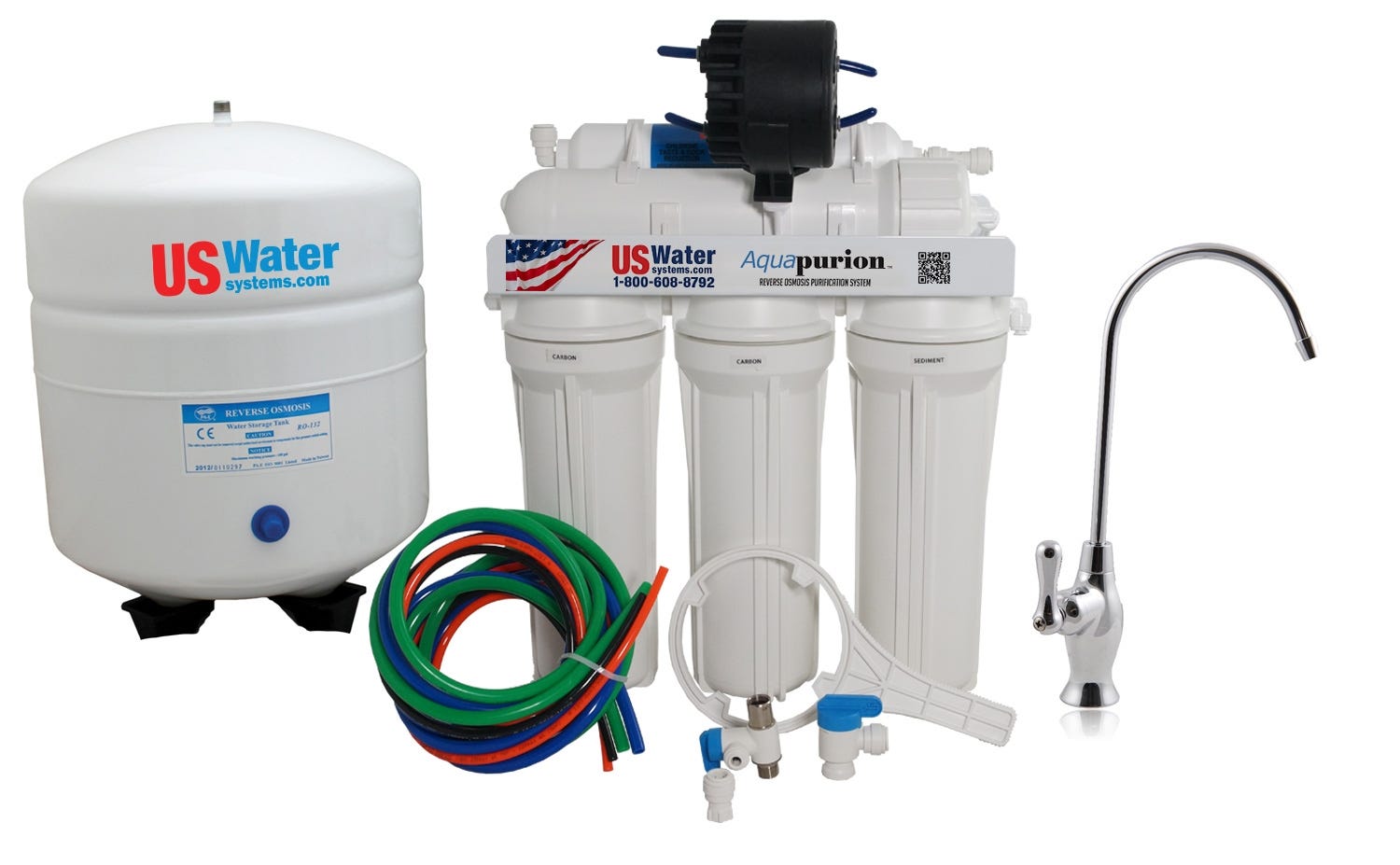 US Water Aquapurion 5-Stage Reverse Osmosis System With Enhanced Arsenic Removal