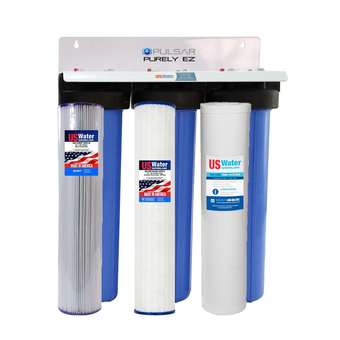 US Water Purely EZ Whole House Triple Filter System | City Water Model