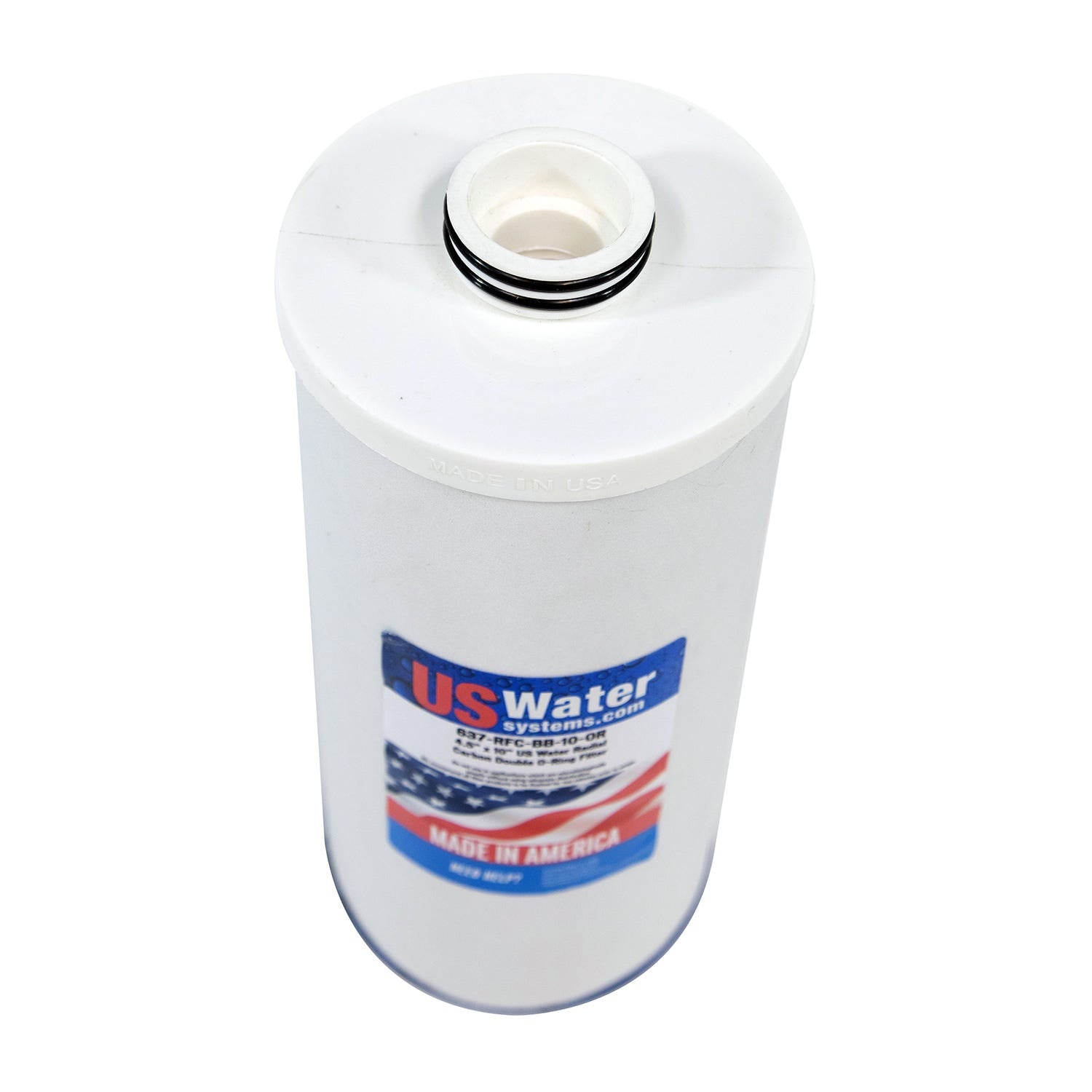 US Water Systems Radial Flow Carbon Filter 4.5" x 10" | Double O-Ring Seal